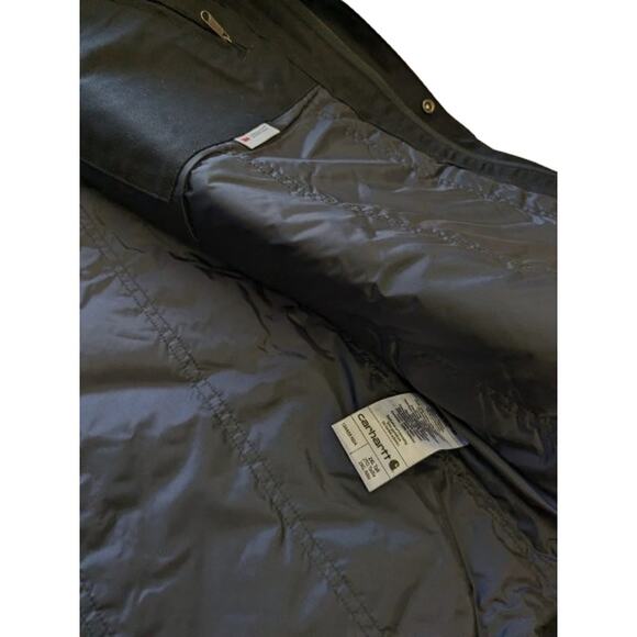 Carhartt mens Full Swing Relaxed Fit Quick Duck Coat-Black-2XL Tall US-NWT-C223 - Picture 5 of 8